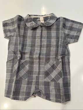 Liilu Cotton and Linen Malik Romper